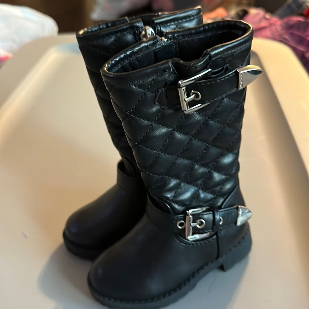 Baby girl size 5c black Michael Kors boots